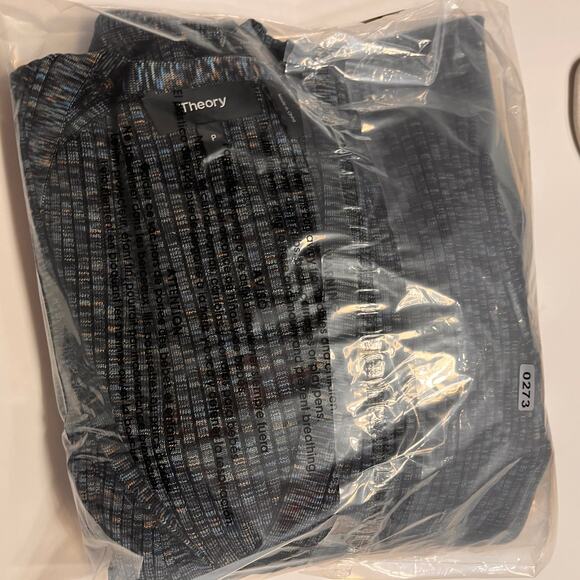 Theory Space-Dyed Ribbed-Knit Cardigan Sweater Size XS - Picture 10 of 10